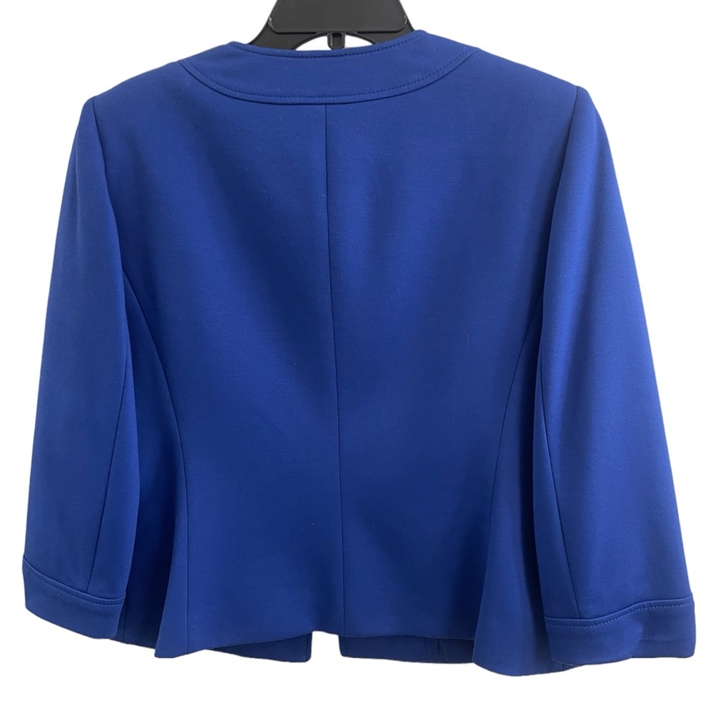 Tahari Arthur S. Blue Levine 3/4 Sleeves Petite Blazer Sz(10P) - Picture 2 of 4